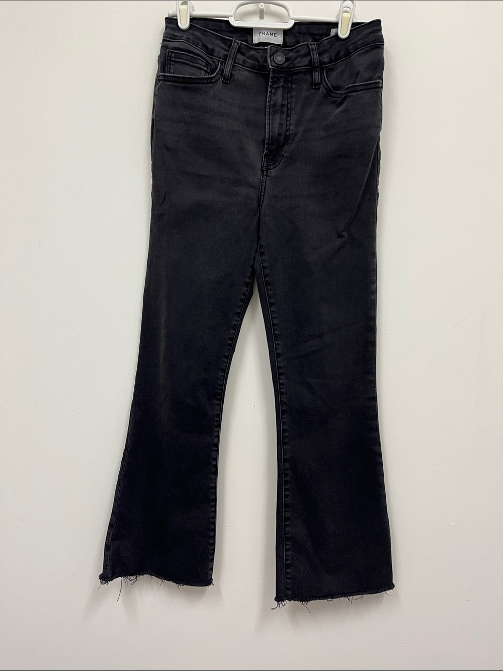 Frame "Le Crop Mini Boot" Black jeans.  Size 28